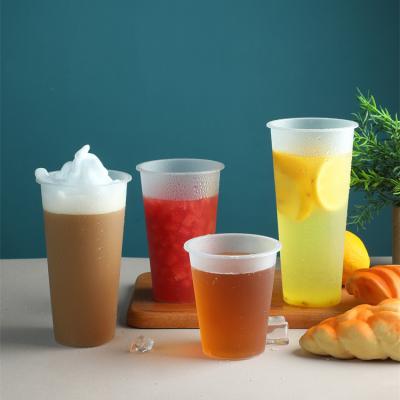 China Single Wall Low price tea disposable pp 8oz clear plastic cup for sale