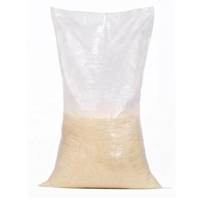 China Agricultural Polypropylene Bags 25kg 50kg Transparent PP Woven Rice Bag Moisture Proof for sale