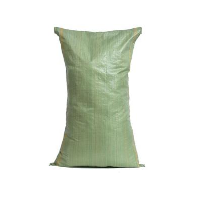 China 25kg 50kg Green Moisture Proof PP Polypropylene Sandbags Construction Waste Woven Bag For Sand for sale