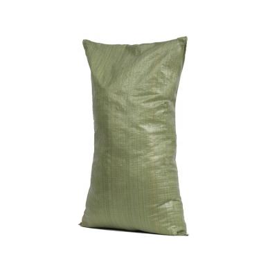 China Poly Sack Moisture Proof Russia Green 50 Kg Woven Sack Building Polypropylene Land for sale