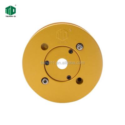 China strong aluminum wheel with assembled rubber ring block for concrete cutting machine made in china for sale