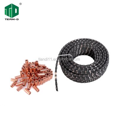 China Cutting Concrete Block Diamond Sharp Wire Saw Rope For Cutting Reinforced Concrete Block for sale