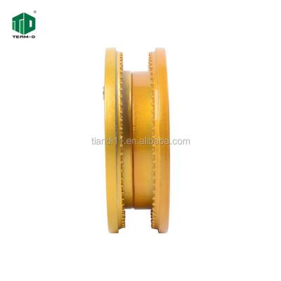 China Lightweight And High Stiffness Diamond Wire Sawing Machine Guide Pulley Frame Aluminum Wheel for sale