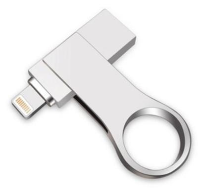 China Rectangle Swivel OTG High Speed ​​Metal USB 3.0 Flash Drive 32GB/64GB/128GB for sale