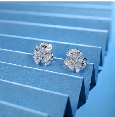 China Silver Stud Garnet Earrings Female of Diamond Jewelry Women Orecchini Jewelry Bohemia color earring office/island S925 from quarry GOLD&SILVER for sale