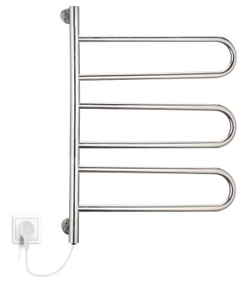 China Heater Wall Mounted Stainless Steel Round Tube Heated Towel Warmer for sale