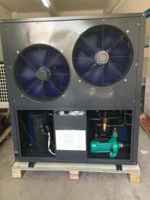 China 20kW with 80 ℃ high temp water outlet , side-discharge fan； air source heat pump water heater for sale