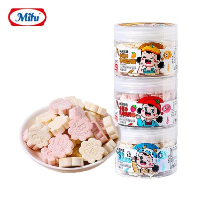 China Natural Strawberry Flavor Candy Tablet Milk Snacks Leisure 80g Delicious Candy for sale