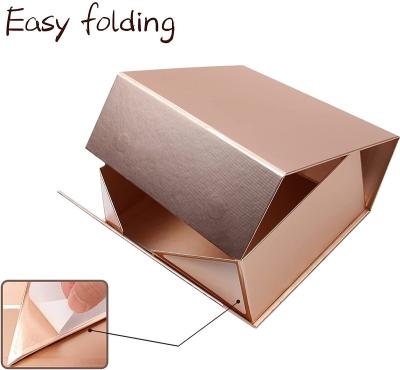 China Recyclable Collapsible Collapsible Heart Surprise Magnetic Jewelry Mini Folding Gift Box for sale