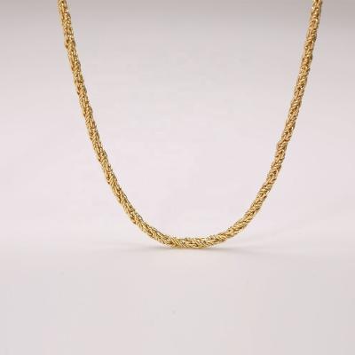 China TRENDY 18k Gold Finish Iced Out Chunky Chain Miami Cuban Link Chain Hip Hop Necklace Femme Hip Hop Cuban Chain Necklace for sale