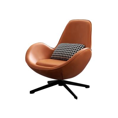 China Northern European style new design leather lounge chair leisure egg rotation chair JA-780 for sale