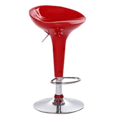 China Stainless Steel Modern Traditional Barstool Orange Seat Acrylic Barstool HE-2124 for sale