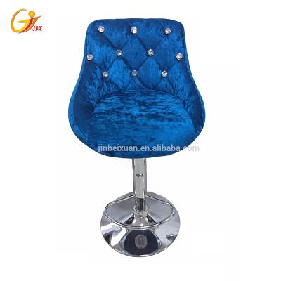 China Environment Friendly Special Used Salon Chairs Blue Barber Chairs For Sale B-02 for sale