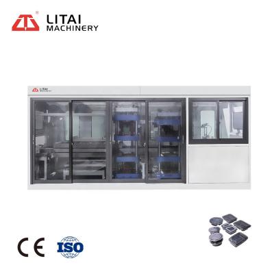 China Plastic products four station thermoforming machine for fast food container plastic foam box machine for sale