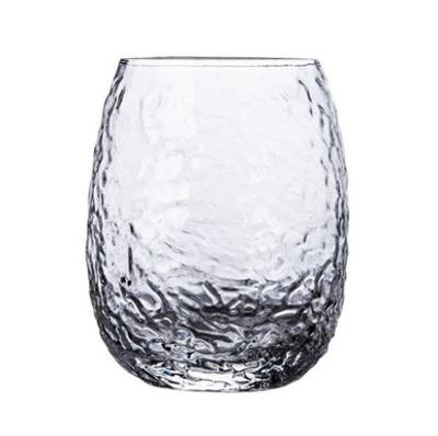 China Factory Price Lightweight Luxury Creative Durable Egg Shaped Cups Whiskey Glass Lead Free Glass Wine Glass for sale