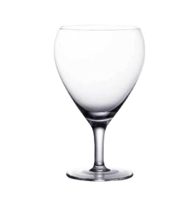 China Crystal Clear Fashion Elegant Water Drop Shape Thicken Lead Free Crystal White Wine Glasses Cocktail Cup Brandy Balloon Glasses for sale