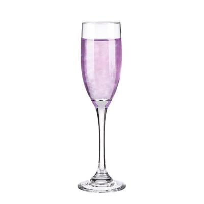 China Luxury elegant crystal clear crystal glass champagne lead free stemless flute glasses 160ml for sale