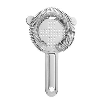 China Bar Tool Stainless Steel String Design Strainer High Quality Fine Detachable Ice Filter for sale