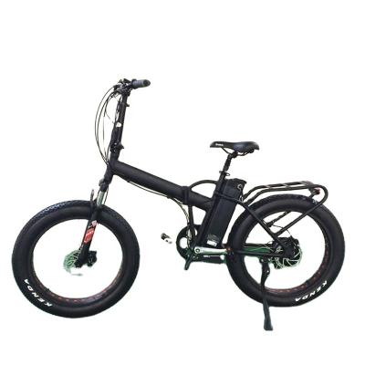 China New 24 inch aluminum alloy fat tire folding ebike with 48V 500W Bafang motor for sale