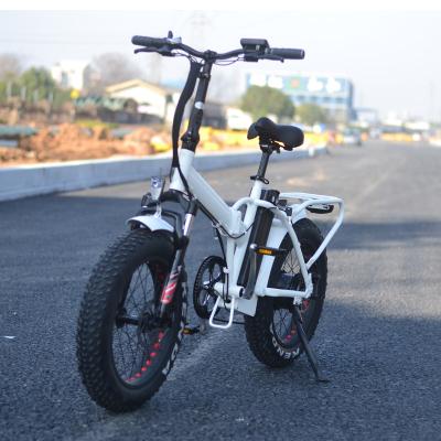 China BaFang aluminum alloy 48v 500w 20inch motor folding fat tire electric bike/electric bicycle for sale