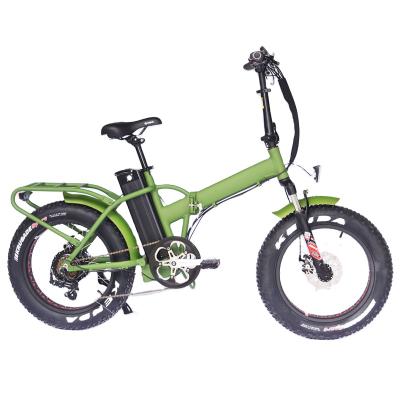 China New 48v 500w fat folding ebike/2021 aluminum alloy folding electric bicycle for sale