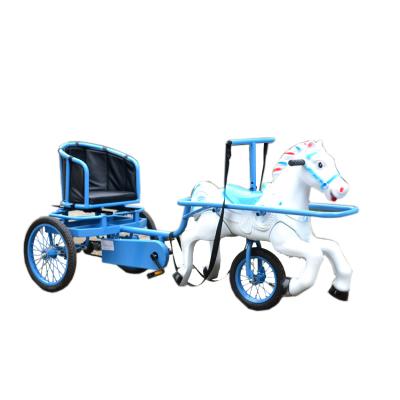 China 2018 Park Amusement Park Kids Pedal Horse Cart , Kids Pedal Cart for sale