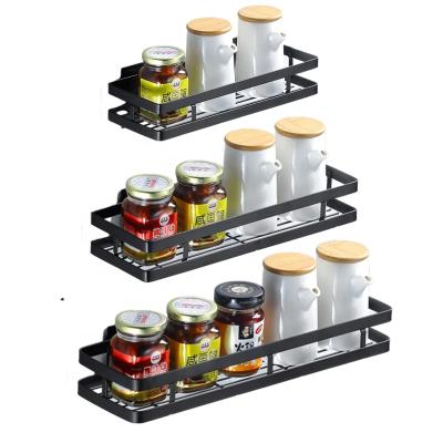 China Viable Sauce Jar Bottle Rack Kitchen Seasoning Rack Iron Seasoning Storage Make Up Stacking Spice Rack for sale