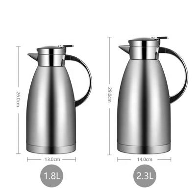 China Sustainable Thermal Coffee Carafe With Lid Coffee Tea Carafe Heat And Cold Keeping 1.8L / 2 .3L for sale