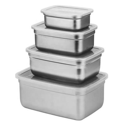 China Morden 304Stainless Steel Food Container Cool Lunch Box With Lid for sale