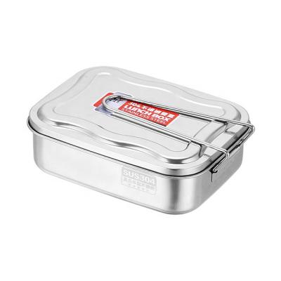 China Freshness Preservation Lunch Box Food Storage Container Stainless Steel Lunch Box Storage SET Airtight Container for sale