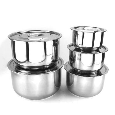 China Sustainable 4 Piece Stainless Steel Cooking Pot Special For Kitchen for sale