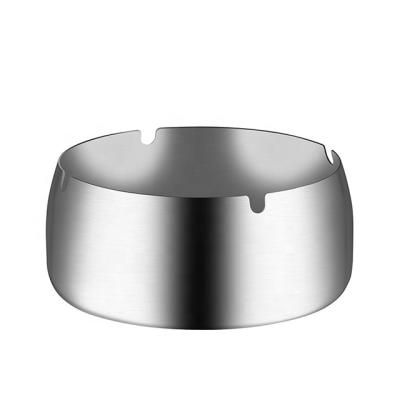 China Creative Stainless Steel Ashtray Windproof Round Ashtray for sale