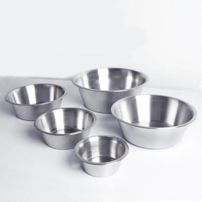 China 201 Stainless Steel Pet Food Feeding Stainless Steel Dog Bowl for sale