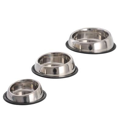 China Manufacturer Direct Supply Sustainable Stainless Steel Dog Bowl Slant Mouth for sale