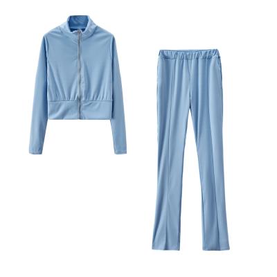 China Long Sleeve QUICK DRY QUICK DRY Crop Sweat Top Dry Suits Women Sweatsuit 2 Piece Set Tracksuit Sport Joggers Pants Pants Two Piece Set for sale