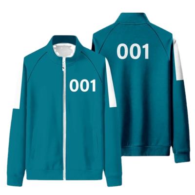 China Korea TV Breathable Game Fleece Cosplay Costume Lee Jung Jae Unisex Tracksuit Set Squid in TV Series Squid Game for sale