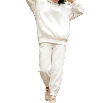 China 2021 Fashion Women's Hooded QUICK DRY fleece two piece tracksuit for women for winter season for sale