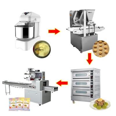 China Hotels Industry Automatic Snacks Cookies Making Machine Line Cookie Making Machine For Bakery for sale