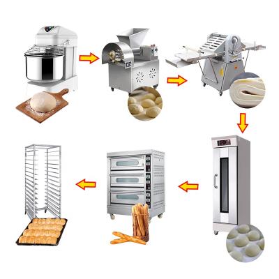 China Commercial Power Line Oven Bread Making Machine Automatic Snack Factory Industry Bakery Production For Bakery for sale