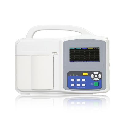 China Plastic ECG Machine 6 Channel 12 Lead ECG / EKG Ectrocardiograph Machine High Quality Portable Cheap Price With CE & ISO for sale