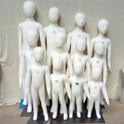 China Customize Cheap Flexible Realistic Dummy Children Plastic Dress Form Dress Form Mannequins For Sale for sale