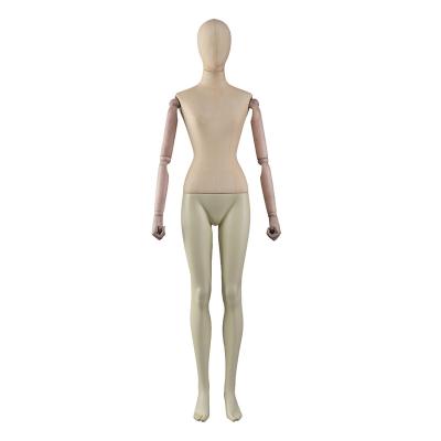 China Fashion Adjustable Tailor Display Female Tailor Dummy Mannequin,Wooden Arm Mannequins for sale