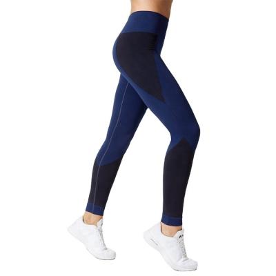 China Diamond Gym Pants Polyester Spandex High Waisted Breathable Seamless Elastic Yoga Gaiters for sale