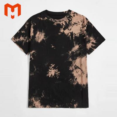 China Anti-wrinkle Custom Heavyweight Wholesale Black Acid Wash Tee Graphic Men 100% Cotton Knit Vintage T Shirts for sale