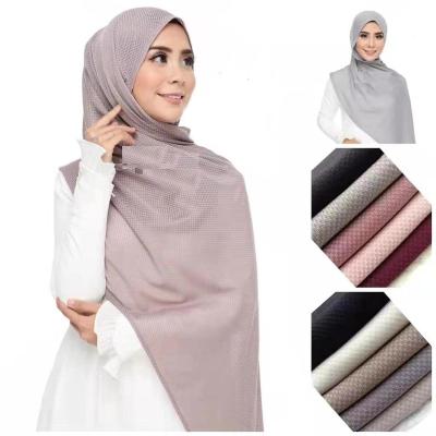 China M-24 mesh 100%polytear 2019 muslim mesh haijab scarf comfortable knitting hijabs scarves for sale