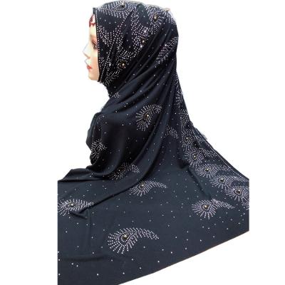 China Islamic Comfortabl M-20 Stone 2019 Rhinestone Scarf Hijab Shawl Muslim Muslim Shawls Scarves Hijabs for sale