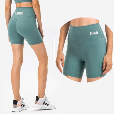 China NEW SUPER SOFT COLORS 2021 Breathable No T Lines No Camel Waist High Inner Pocket Shorts For Gym Sports Women Shorts for sale