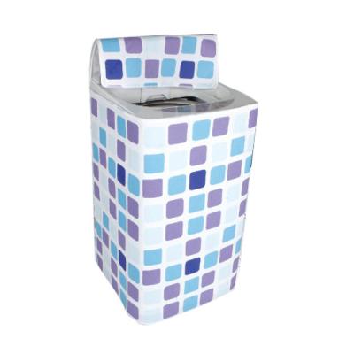 China Factory Cheap Wholesale Household Printed PEVA Top Loading Flannel Waterproof Washing Machine Cover Open for sale