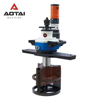 China AOTAI ISY-351 150-330mm Stainless Steel Metal Pipe Carbon Steel Portable Electric Aluminum Tube End Cold Beveling Chamfering Grooving Machine for sale