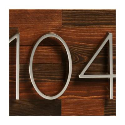 China Customed Onered exterior moder house number 203mm*131mm for home decoration for sale